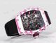 AAA Swiss Copy Richard Mille RM 38-02 Pink Quartz Fiber Tourbillon Watches Expandable strap (4)_th.jpg